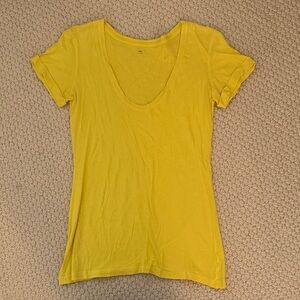 GAP Bright Yellow Short Sleeve Tee